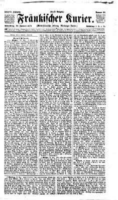 Fränkischer Kurier Sonntag 30. Januar 1870