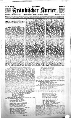 Fränkischer Kurier Montag 31. Januar 1870