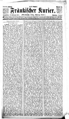 Fränkischer Kurier Sonntag 13. Februar 1870