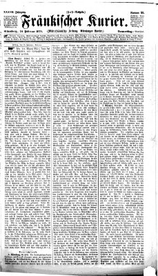 Fränkischer Kurier Donnerstag 24. Februar 1870