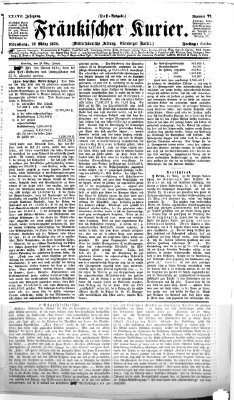 Fränkischer Kurier Freitag 18. März 1870