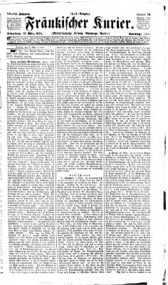 Fränkischer Kurier Samstag 19. März 1870