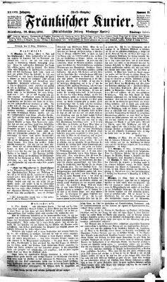 Fränkischer Kurier Dienstag 22. März 1870