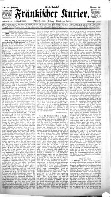 Fränkischer Kurier Montag 11. April 1870