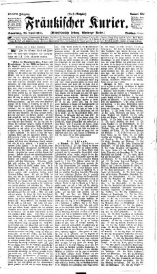 Fränkischer Kurier Dienstag 26. April 1870