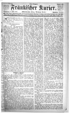 Fränkischer Kurier Samstag 11. Juni 1870