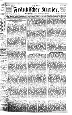 Fränkischer Kurier Sonntag 12. Juni 1870