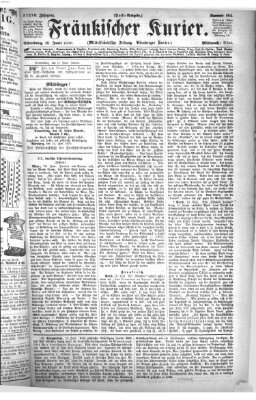 Fränkischer Kurier Mittwoch 15. Juni 1870