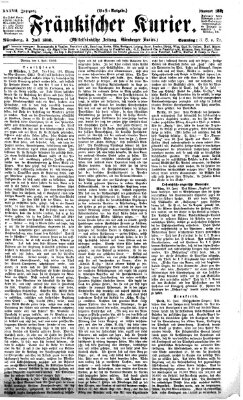 Fränkischer Kurier Sonntag 3. Juli 1870