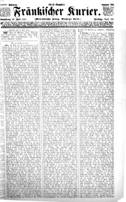 Fränkischer Kurier Freitag 15. Juli 1870