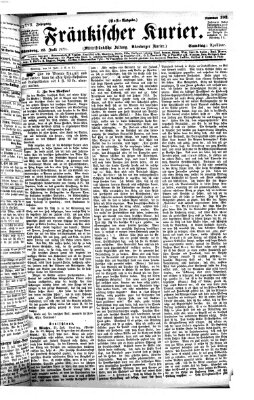 Fränkischer Kurier Samstag 23. Juli 1870