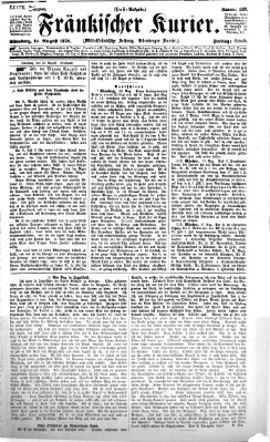 Fränkischer Kurier Freitag 19. August 1870