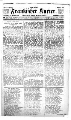 Fränkischer Kurier Donnerstag 25. August 1870