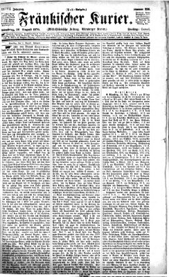 Fränkischer Kurier Freitag 26. August 1870