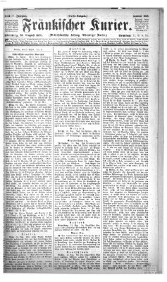 Fränkischer Kurier Sonntag 28. August 1870