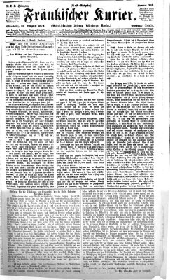 Fränkischer Kurier Dienstag 30. August 1870