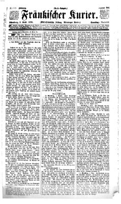 Fränkischer Kurier Samstag 3. September 1870