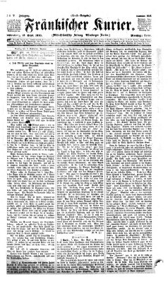 Fränkischer Kurier Montag 12. September 1870