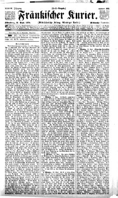 Fränkischer Kurier Mittwoch 21. September 1870