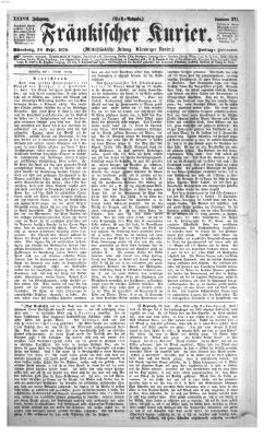 Fränkischer Kurier Freitag 30. September 1870