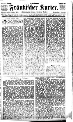 Fränkischer Kurier Donnerstag 13. Oktober 1870