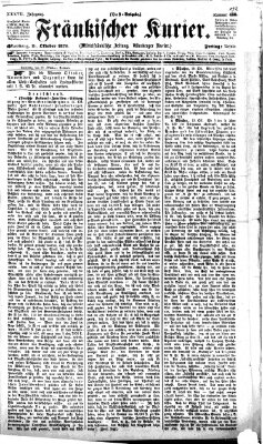 Fränkischer Kurier Freitag 21. Oktober 1870