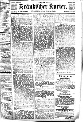 Fränkischer Kurier Samstag 29. Oktober 1870