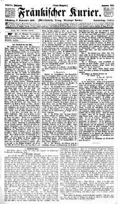 Fränkischer Kurier Donnerstag 3. November 1870