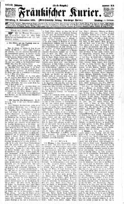 Fränkischer Kurier Dienstag 8. November 1870