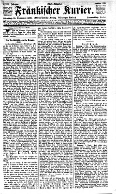 Fränkischer Kurier Donnerstag 10. November 1870