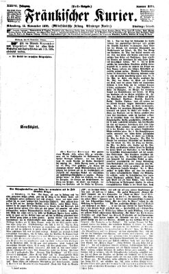 Fränkischer Kurier Dienstag 15. November 1870