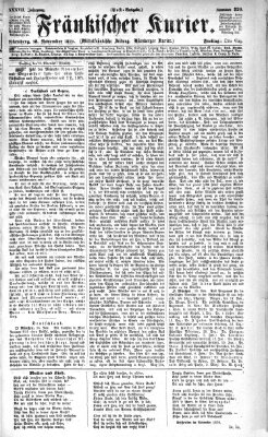 Fränkischer Kurier Freitag 18. November 1870