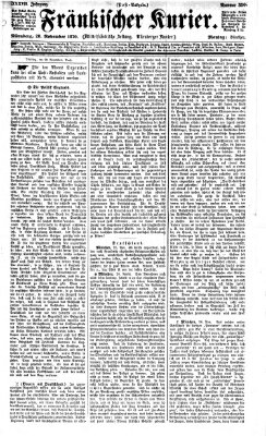 Fränkischer Kurier Montag 28. November 1870