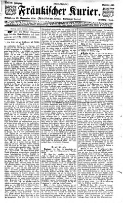 Fränkischer Kurier Dienstag 29. November 1870