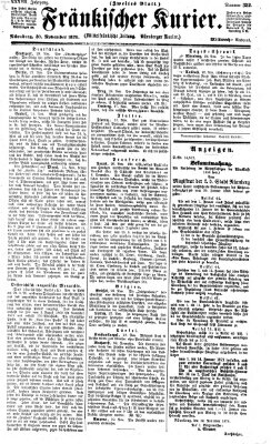 Fränkischer Kurier Mittwoch 30. November 1870