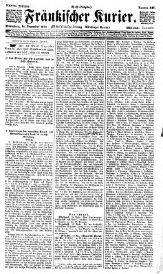 Fränkischer Kurier Mittwoch 14. Dezember 1870