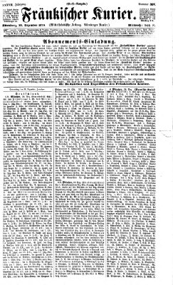 Fränkischer Kurier Mittwoch 28. Dezember 1870