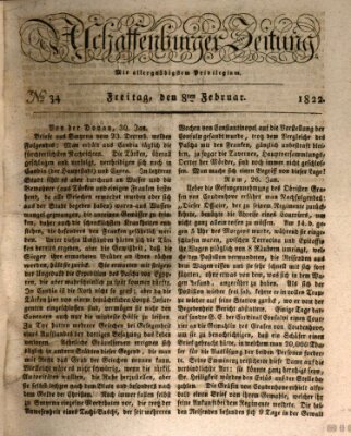 Aschaffenburger Zeitung Freitag 8. Februar 1822