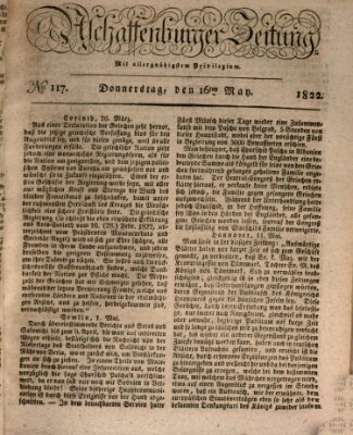 Aschaffenburger Zeitung Donnerstag 16. Mai 1822