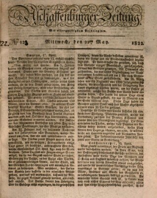 Aschaffenburger Zeitung Mittwoch 22. Mai 1822