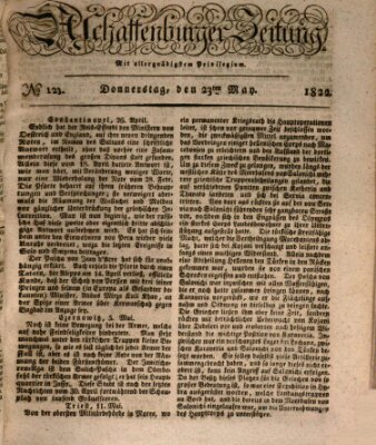 Aschaffenburger Zeitung Donnerstag 23. Mai 1822