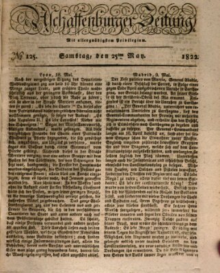 Aschaffenburger Zeitung Samstag 25. Mai 1822