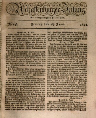 Aschaffenburger Zeitung Freitag 7. Juni 1822