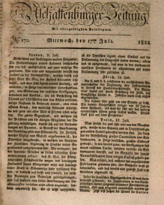 Aschaffenburger Zeitung Mittwoch 17. Juli 1822