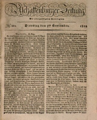 Aschaffenburger Zeitung Dienstag 3. September 1822