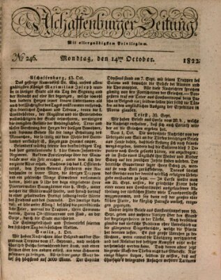 Aschaffenburger Zeitung Montag 14. Oktober 1822