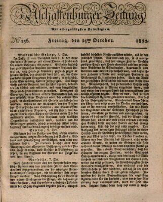 Aschaffenburger Zeitung Freitag 25. Oktober 1822