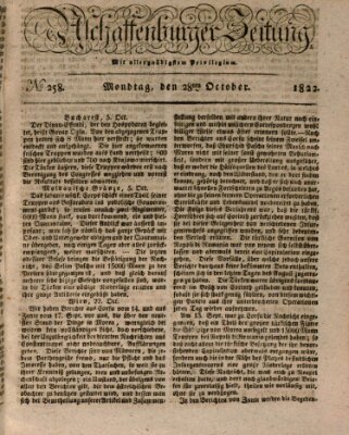 Aschaffenburger Zeitung Montag 28. Oktober 1822