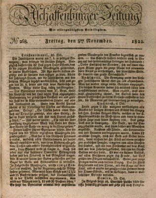 Aschaffenburger Zeitung Freitag 8. November 1822