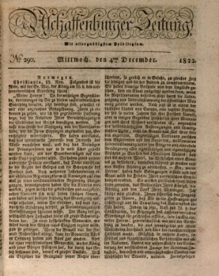 Aschaffenburger Zeitung Mittwoch 4. Dezember 1822